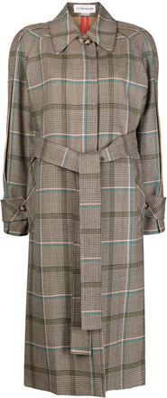 Victoria Beckham reversible single-breasted coat - women - Virgin Wool - 8 - Brown