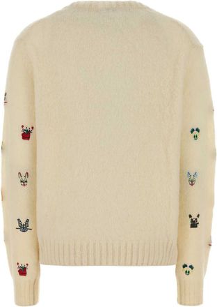Loewe Whitemulticolor Exterior: Wool Nylon Maglieria Sweater