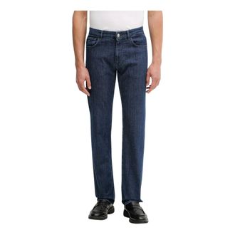Trussardi Heren, Jeans, Blauw, Maat: W33 Katoen