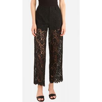 Cami NYC Minerva Lace Ankle Pants in Black at Nordstrom, Size 8
