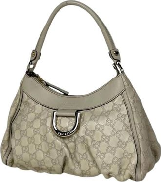 Gucci Pre-owned Shoulder Bags, female, White, Size: ONE SIZE Pre-owned Vintage Shoulder Bag
