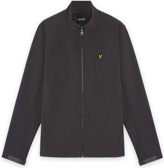 Lyle & Scott Mesh Back Softshell Funnel Neck Jas - Heren - Zomerjassen - Zwart - M - Polyester - Jassen