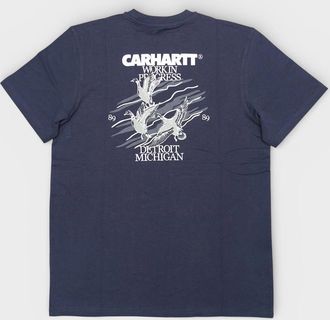 Carhartt Work in Progress Mens Carhartt WIP Detroit Michigan Graphic T-Shirt - Size: 40