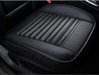 OEM Fundas Universales De Cuero Sint&eacute;tico Pu Para Asientos De Coche, Dise&ntilde;o Ultratranspirable Y Antideslizante, 52 X 50 Cm (1 Pieza, Beige)