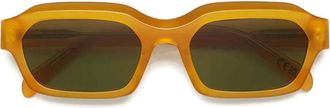 Retro Superfuture rectangle-frame sunglasses - Orange