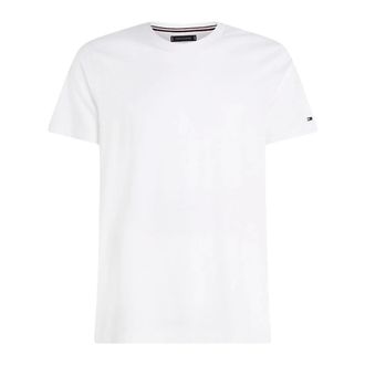 Tommy Hilfiger T-Shirts, male, White, Size: 2XL Mercerised Jersey T-Shirt