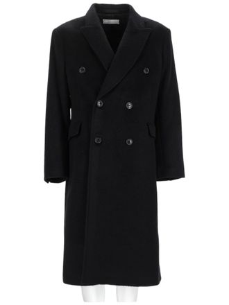 Our Legacy Whale Double-Breasted Mohair-Wool Blend Coat