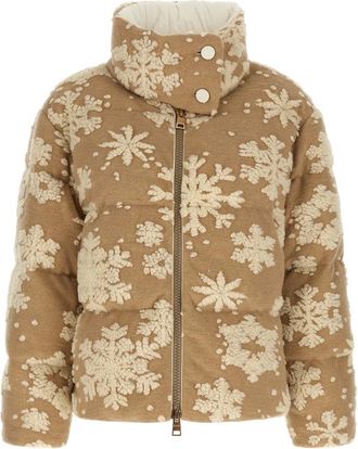 Herno Snowflake Down Jacket - Jackets - Mujer - Beige - M