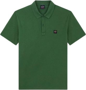 Paul & Shark Klassiek poloshirt - Heren - Polos - Groen - M - Katoen - Tops