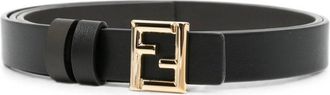 Fendi Black Logo Buckle Belt