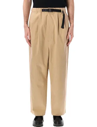 Comme Des Gar&ccedil;ons Beige Relaxed Elasticated Trousers