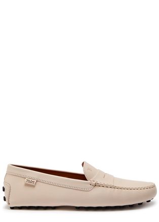 Tod's Gommino Leather Loafers - Ivory - 39 (IT39 / UK6)