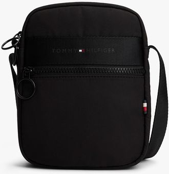 Tommy Hilfiger Mens Tommy Logo Mini Reporter Bag - Black