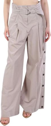 Marella Wijde Broek - Dames - Wijde Broeken - Grijs - XS - Broeken