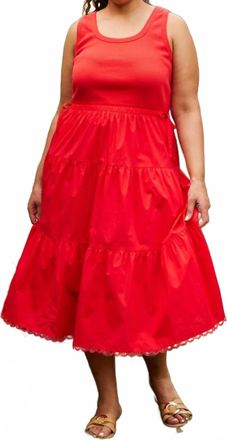 Skies Are Blue Clothing Cayenne Tiered Dress - Plus