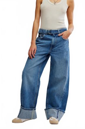 Free People East Bay Cuffed Jean In Med Wash