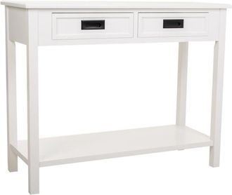 Wanderlust Deco Wanderlust Deco - Recibidor De Madera Blanco 100x40x80