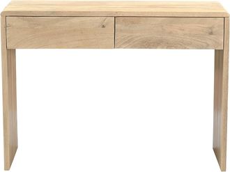 Miliboo Consola Con Almacenaje De Madera Clara De Mango Macizo L105 Cm Latika