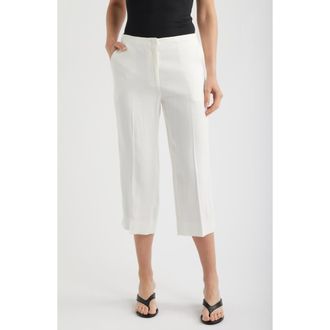 Theory Slit Capri Pants in Ivory at Nordstrom, Size 14