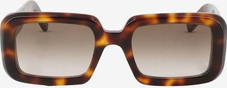 Saint Laurent Quadratsiche Sonnenbrille in Schildpatt-Optik SL 534 Sunrise