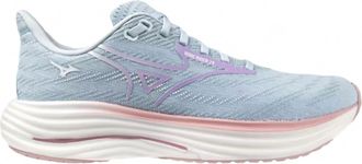 Mizuno Womens Wave Rider 29 Running Shoes In Nantucket Breeze Orchid Petal