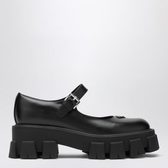 Prada Black leather Monolith ballerinas
