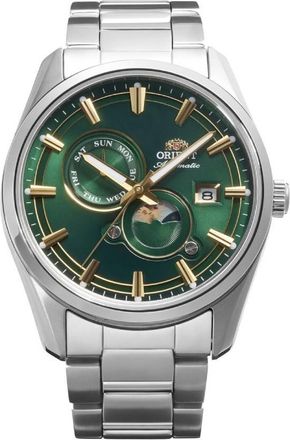 Orient Contemporary Stretto Day-Night Automatic Green Dial Mens Watch RA-AK0314E30B
