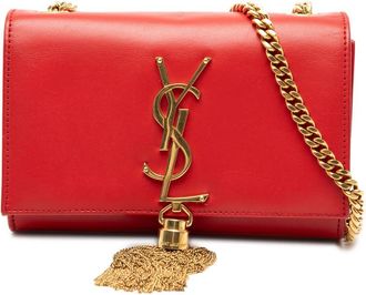 Saint Laurent Pre-owned Saint Laurent Small Smooth Calfskin Monogram Kate Tassel Crossbody Ladies G41O437LFLULKMGC