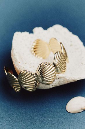 Panacea Shell Motif Cuff Bracelet