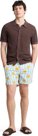 Onia Classic Charles 5 Swim Trunk in Light Blue at Nordstrom, Size X-Large