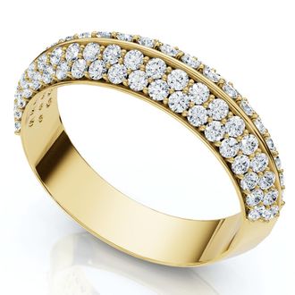 Pompeii3 1/2Ct Kayle Diamond Wedding Band 14k Gold or Platinum Lab Grown