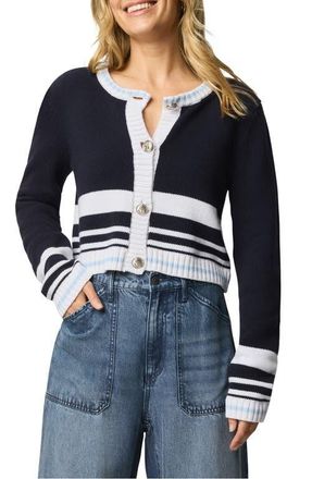 Splendid Sailor Stripe Cardigan in Navy Blue/White/Sea Breeze at Nordstrom, Size Small