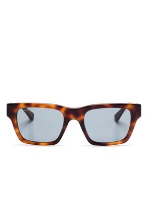 Gucci WEBBING ACETATE SUNGLAGGES Size: OS, colour: BROWN