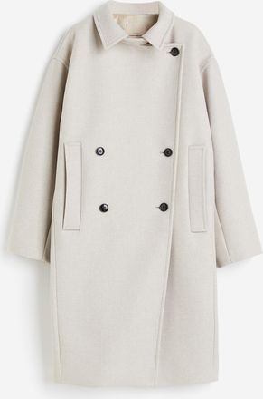 H&M Mantel aus Wollmix - Beige
