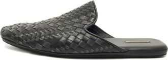 Bottega Veneta Mules Tubolare in pelle con design Intrecciato - Nero