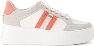 Carvela Womens Jive Lace Up Sneakers - Orange - Size UK 7