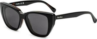 Max Mara Clip Brillen - Dames - Zonnebrillen - Bruin - 53 MM - Accessoires