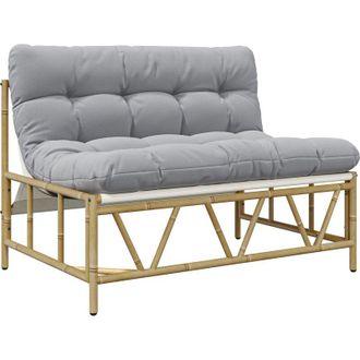 vidaXL Banco De Jard&iacute;n Gris Claro 110 X 75 X 71 Cm Acero Vidaxl