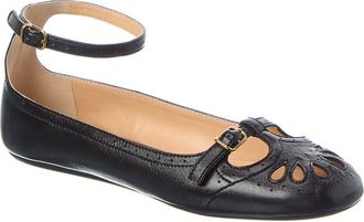 Chlo&eacute; Misty Leather Ballerina Flat