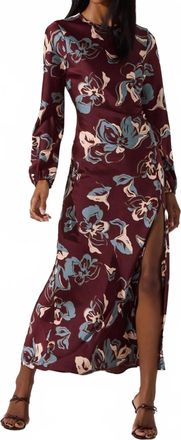Astr Elyse Dress In Wine