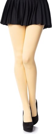 Romartex Opaque 100 Denier Tights, 23 Colours, Sizes S-XL, XL, lemon yellow