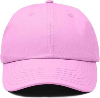 Dalix Classic Cotton Dad Cap in Light Pink at Nordstrom