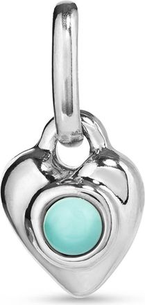 UNOde50 Sterling Silver Plated Charm in the Shape of a Heart and Murano Glass at Nordstrom