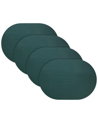 Fortessa Set Of 4 Strata Oval Leather Placemats