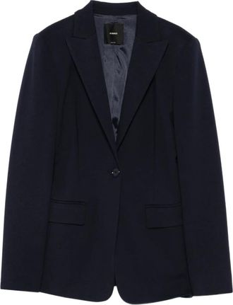 Pinko Stijlvolle Jassen voor Vrouwen - Dames - Blazers - Blauw - L - Jassen