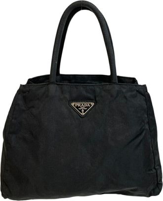 Prada Black Nylon Tote Bag (Pre-Owned)