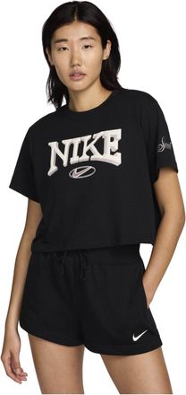 Nike (WMNS) Nike Sportswear Loose Short-Sleeve Cropped T-Shirt Black FZ2856-010
