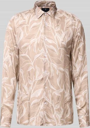 Joop Loose Fit Business-Hemd aus Viskose Modell Matty in Beige, Gr&ouml;&szlig;e 38