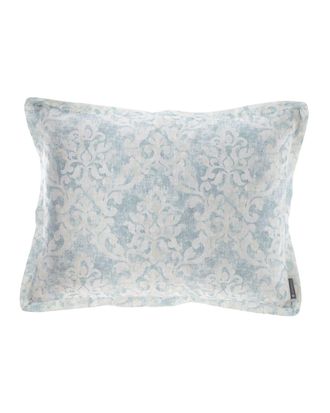 Lili Alessandra Milan Standard Pillow Spa Faded Damask Venetian Linen 20 x 26