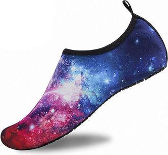 Generic Water Shoes Water Shoes Unisex Quick Dry Beach Sock Barefoot Shoes Men Women Swimming Upstream Sneaker Light Yoga Aqua Shoe Striped Colorful(Color14,4